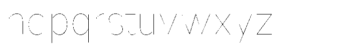 Nsai Pro Narrow Hairline Font LOWERCASE