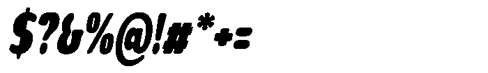 Nsai Pro Rounded Comp Extra Black Italic Font OTHER CHARS