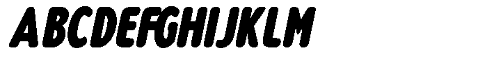 Nsai Pro Rounded Comp Extra Black Italic Font UPPERCASE