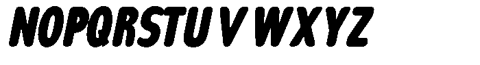 Nsai Pro Rounded Comp Extra Black Italic Font UPPERCASE