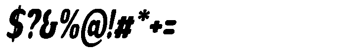 Nsai Pro Rounded Comp Extra Bold Italic Font OTHER CHARS