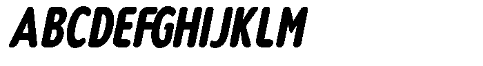 Nsai Pro Rounded Comp Extra Bold Italic Font UPPERCASE