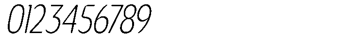 Nsai Pro Rounded Comp Extra Light Italic Font OTHER CHARS