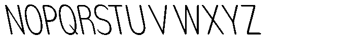 Nsai Pro Rounded Comp Extra Light Slanted Font UPPERCASE