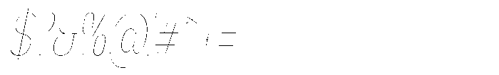 Nsai Pro Rounded Comp Hairline Italic Font OTHER CHARS