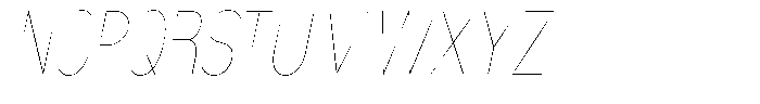 Nsai Pro Rounded Comp Hairline Italic Font UPPERCASE