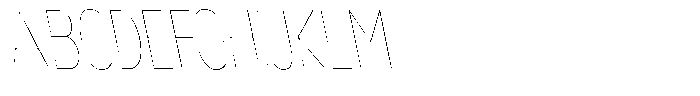 Nsai Pro Rounded Comp Hairline Slanted Font UPPERCASE