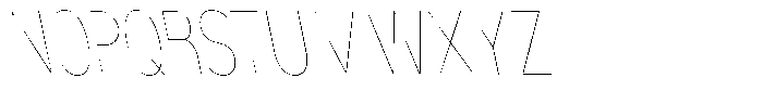 Nsai Pro Rounded Comp Hairline Slanted Font UPPERCASE