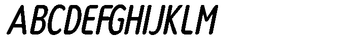 Nsai Pro Rounded Comp Medium Italic Font UPPERCASE