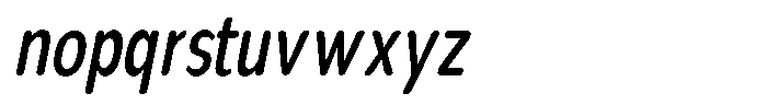 Nsai Pro Rounded Comp Medium Italic Font LOWERCASE
