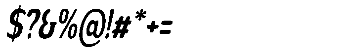 Nsai Pro Rounded Comp Semi Bold Italic Font OTHER CHARS