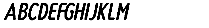 Nsai Pro Rounded Comp Semi Bold Italic Font UPPERCASE