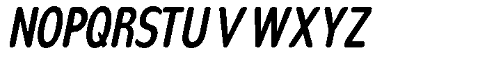 Nsai Pro Rounded Comp Semi Bold Italic Font UPPERCASE