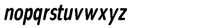 Nsai Pro Rounded Comp Semi Bold Italic Font LOWERCASE