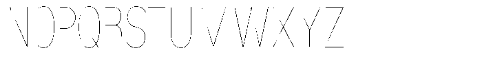 Nsai Pro Rounded Compressed Hairline Font UPPERCASE