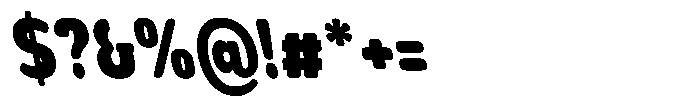 Nsai Pro Rounded Condensed Black Slanted Font OTHER CHARS