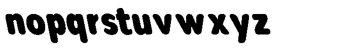 Nsai Pro Rounded Condensed Black Slanted Font LOWERCASE