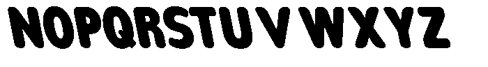 Nsai Pro Rounded Condensed Extra Black Slanted Font UPPERCASE