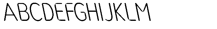 Nsai Pro Rounded Condensed Extra Light Slanted Font UPPERCASE