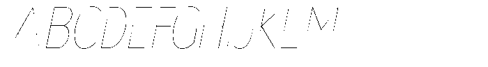 Nsai Pro Rounded Condensed Hairline Italic Font UPPERCASE