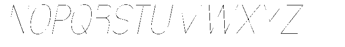 Nsai Pro Rounded Condensed Hairline Italic Font UPPERCASE