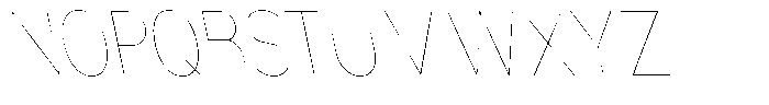 Nsai Pro Rounded Condensed Hairline Slanted Font UPPERCASE