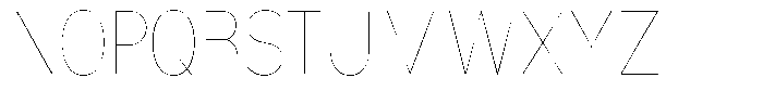 Nsai Pro Rounded Condensed Hairline Font UPPERCASE