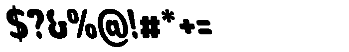 Nsai Pro Rounded Condensed Heavy Slanted Font OTHER CHARS