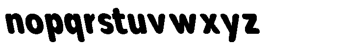 Nsai Pro Rounded Condensed Heavy Slanted Font LOWERCASE