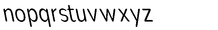 Nsai Pro Rounded Condensed Light Slanted Font LOWERCASE