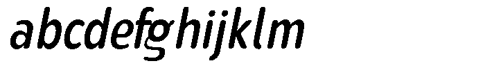 Nsai Pro Rounded Condensed Medium Italic FONT