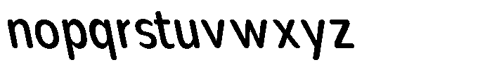 Nsai Pro Rounded Condensed Medium Slanted Font LOWERCASE