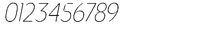 Nsai Pro Rounded Condensed Ultra Light Italic Font OTHER CHARS