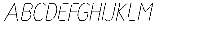 Nsai Pro Rounded Condensed Ultra Light Italic Font UPPERCASE