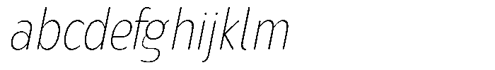 Nsai Pro Rounded Condensed Ultra Light Italic FONT