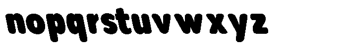 Nsai Pro Rounded Condensed Ultra Slanted Font LOWERCASE