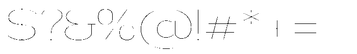 Nsai Pro Rounded Expanded Hairline Font OTHER CHARS