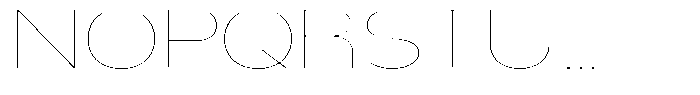 Nsai Pro Rounded Expanded Hairline Font UPPERCASE