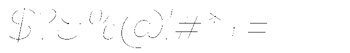 Nsai Pro Rounded Hairline Italic Font OTHER CHARS