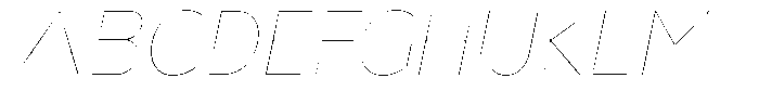 Nsai Pro Rounded Hairline Italic Font UPPERCASE