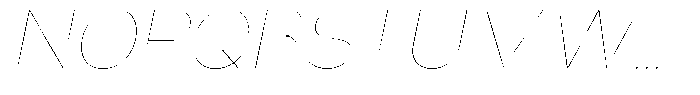 Nsai Pro Rounded Hairline Italic Font UPPERCASE