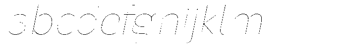 Nsai Pro Rounded Hairline Italic FONT