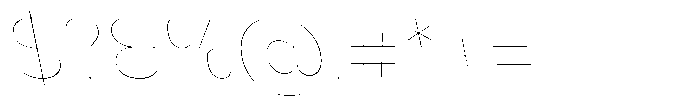 Nsai Pro Rounded Hairline Slanted Font OTHER CHARS