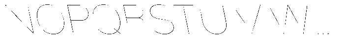 Nsai Pro Rounded Hairline Slanted Font UPPERCASE