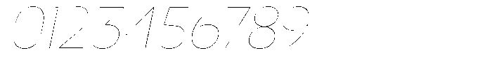 Nsai Pro Rounded Narrow Hairline Italic Font OTHER CHARS