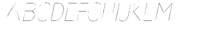 Nsai Pro Rounded Narrow Hairline Italic Font UPPERCASE