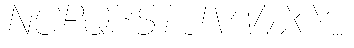 Nsai Pro Rounded Narrow Hairline Italic Font UPPERCASE