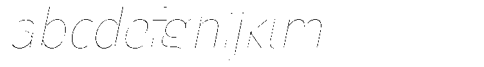 Nsai Pro Rounded Narrow Hairline Italic FONT