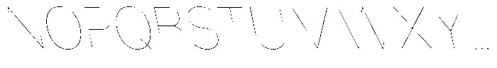 Nsai Pro Rounded Narrow Hairline Slanted Font UPPERCASE