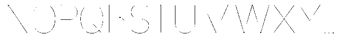 Nsai Pro Rounded Narrow Hairline Font UPPERCASE